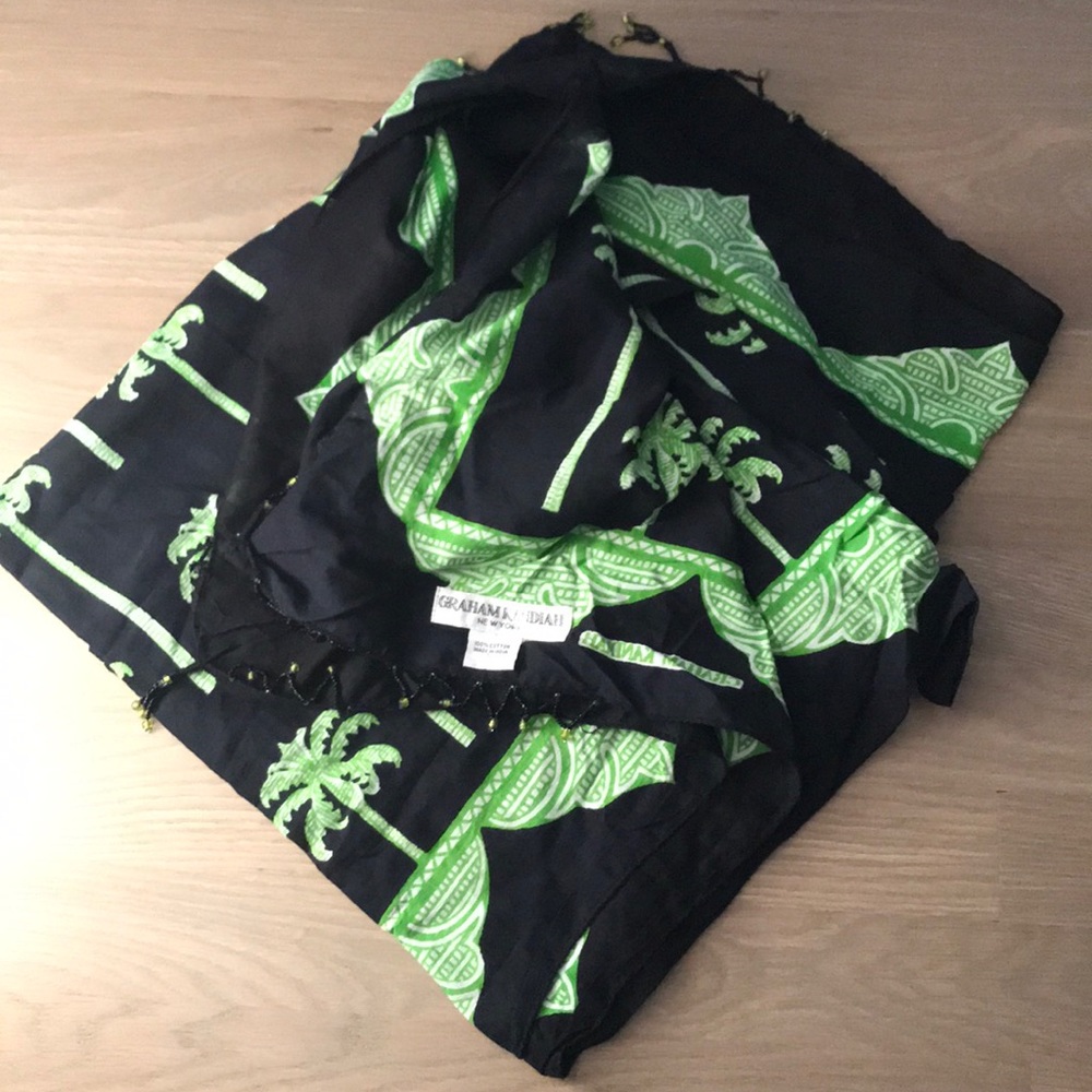 Graham Kandiah bathing suit wrap